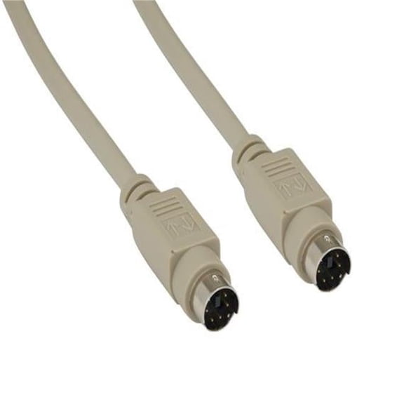 Sanoxy SNX-CBLR-MD101-0103 3 ft. Mini-DIN6 Male to Male PS&2 Keyboard & Mouse Cable - Beige