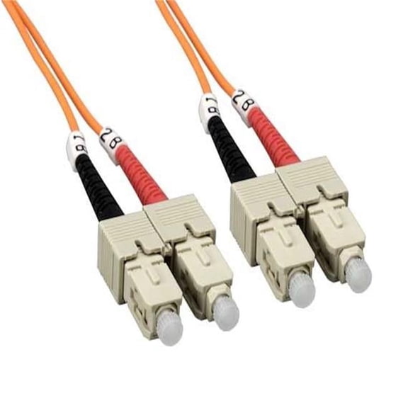 Sanoxy SNX-CBLR-FB103-5603 3 m SC&SC Duplex 62.5-125 Multimode OM1 Fiber Optic Cable - Orange