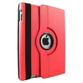 thumbnail image 1 of Sanoxy 360 Degrees Rotating PU Leather Case Stand for iPad 2, 3 & 4, Red, 1 of 1