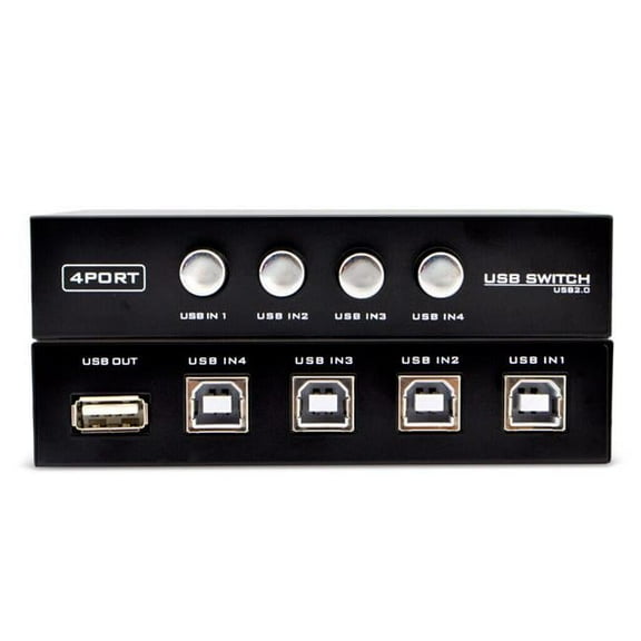Sanoxy SANOXY-4port-usb-swtch 4 Ports USB Printer Scanner Sharing Share Switch Splitter Box Hub