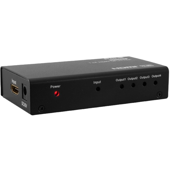 Sanoxy 4 Way 1 in 4 Out HDMI Splitter - 1X4 Support 3D Mode - 1 In 4 Out