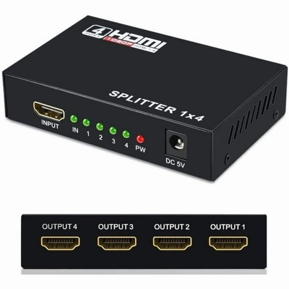 Sanoxy SANOXY-HDMI-SPLT-1X4 4x1 HDMI 1-in-4 Out Splitter