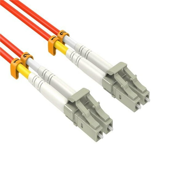 Sanoxy SNX-CBLR-FB104-5105 5 m LC&LC Duplex 50-125 Multimode OM2 Fiber Optic Cable - Orange