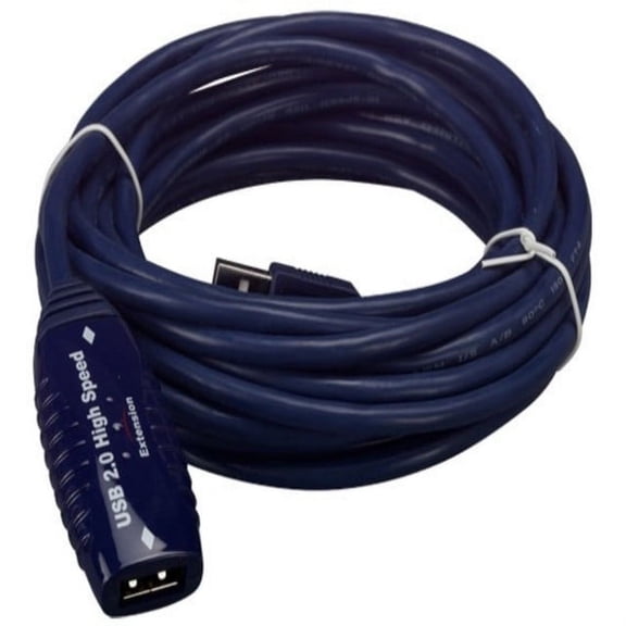 Sanoxy SNX-CBLRU2106-2216 5m&16 ft USB 2.0 Active Extension & Repeater Cable - Blue