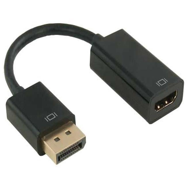 Sanoxy SNX-CBLR-DP201-1210 6.5 in. Displayport Male to HDMI Female Adapter Cable - Black
