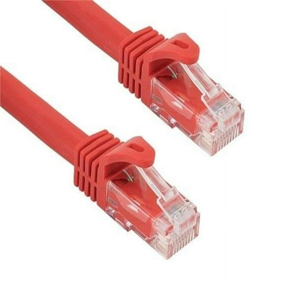 Sanoxy SNX-CBLR-C6110-7006 6 ft. Cat6a 600 MHz UTP Snagless Ethernet Network Patch Cable, Red