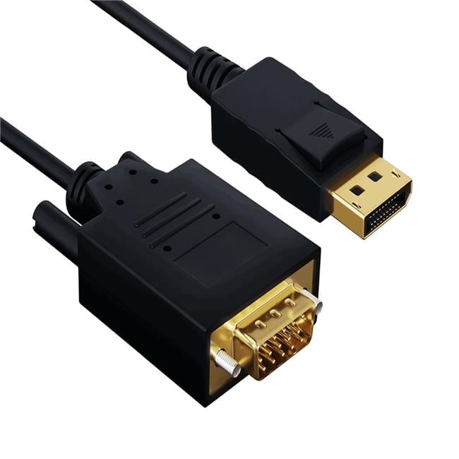 Sanoxy SNX-CBLR-DP104-1106 6 ft. Gold Plated Premium DisplayPort to VGA Male to Male Cable - 28AWG
