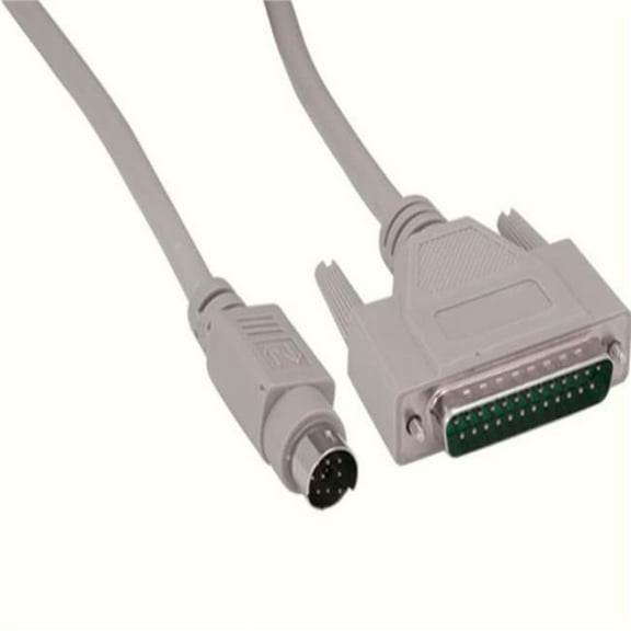 Sanoxy SNX-CBLR-MD104-0106 6 ft. Mini-DIN8 Male to DB25 Male MAC to Modem Cable - Beige