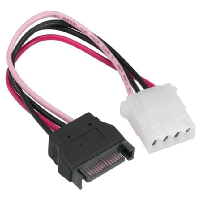Sanoxy SNX-CBLR-PC112-0307 7 x 5.25 in. Female to SATA 15-pin Male Power Cable - White