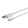 thumbnail image 1 of Sanoxy Cables and Adapters; USB Type C to USB-A 2.0 Cable - 480Mbps, 2.4A, 6ft (Braided White), 1 of 2