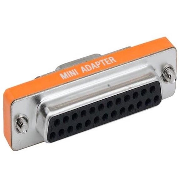 Sanoxy SNX-CBLR-DB211-5400 DB9 Female to DB25 Female AT Modem Mini Adapter - Silver - Pack of 2