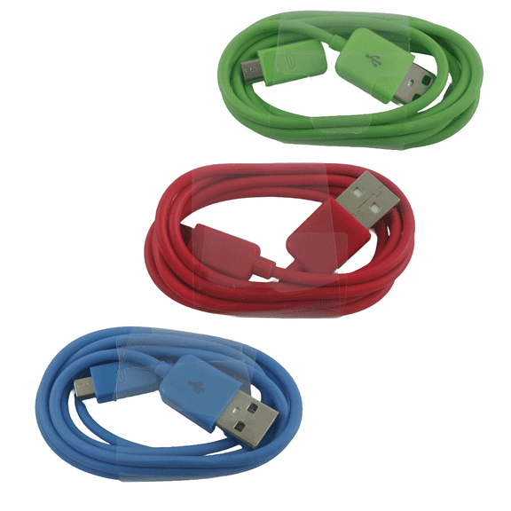 Sanoxy Micro USB Data Charging Cable 3FT MICRO USB DATA SYNC POWER CHARGER CABLE (3-pack)