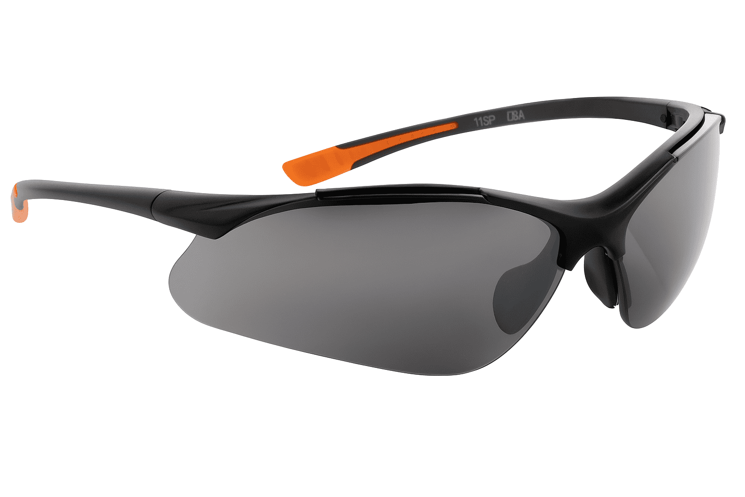 Sanoxy Safety Glasses with Wraparound Design, UV Protection, Rubber Nosepiece and Black Temples – Impact-Resistant PC Lens-Gray