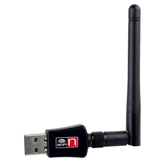 Sanoxy SANOXY-300-ADPT-ANT Wireless USB 300Mbps Network Adapter Wi-Fi Dongle LAN Card PC with Antenna