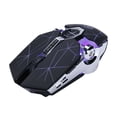 thumbnail image 1 of Sanoxy  Wireless USB Optical Mice Gaming Mouse with 7 Color LED Backlit Rechargeable for PC - Black, 1 of 2