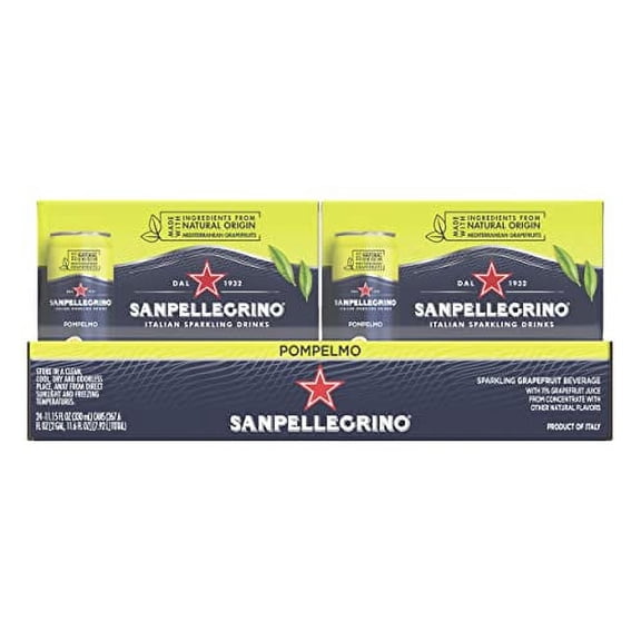 Sanpellegrino Italian Sparkling Drink .. .. Pompelmo, Sparkling Grapefruit .. Beverage, .. 24 Pack .. of 11.15 .. Fl .. Oz Cans