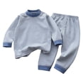 thumbnail image 1 of Sanphen Toddler Outfits For Girls Casual Long Sleeve Girls Clothes Set Winter Striped Print Sweatshirts And Pants Set,Size 3-4 Years, 1 of 8