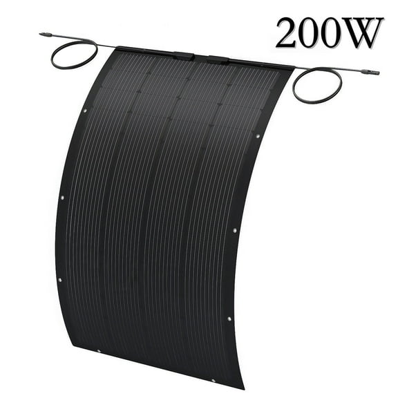 Sanraifu Flexible Solar Panel 200W, IP68, 12 Years Warranty, RV, Boat, Uneven Surfaces