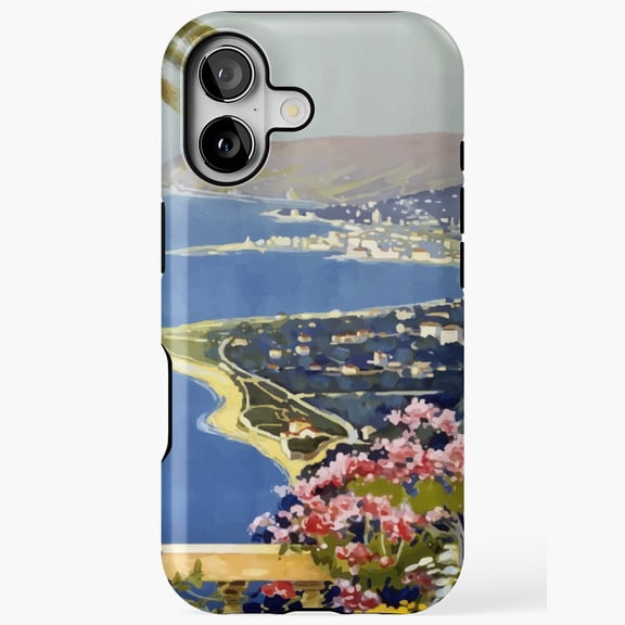 Sanremo Italy Vintage Travel Painting Art iPhone Case 17 16 15 14 13 12 11 Pro Max
