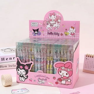 GASHINA STORY Sanrio Hello Kitty Pencil 8pcs Set School Supply Gift  Stationery (Pink or Red)