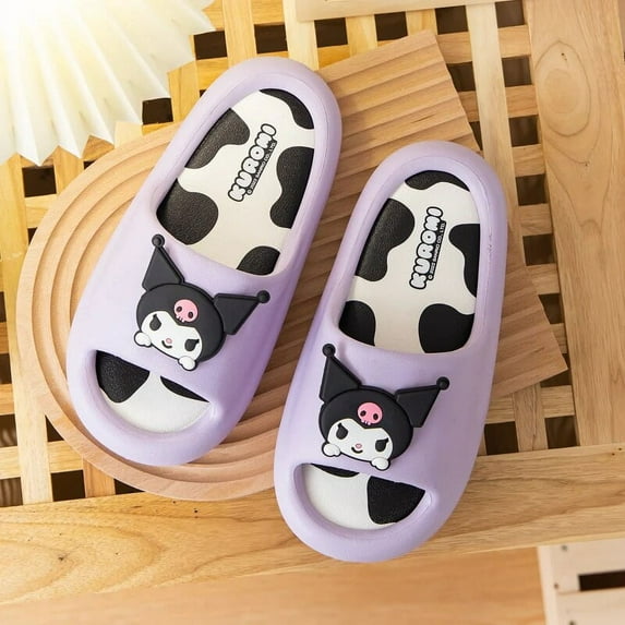 Sanrio 2023 New Slippers Women's Summer Cute Cinnamoroll Babycinnamoroll Melody Children's Sandals Home Non-Slip