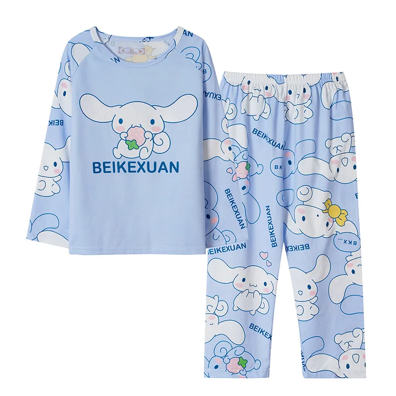 Sanrio 2024 Autumn Children‘s Milk Silk Pajama Set Kawaii Sanrioed