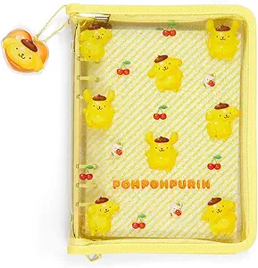Sanrio 297933 Clear Binder Clear Plump 3D Pom Pudding POMPOMPURIN