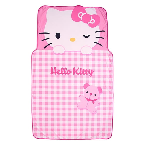 Sanrio 428761 Ohirune Blanket Hello Kitty Surface: 100% Polyester, Back: 100% Nylon, Contact Cooling Fabric Throw