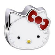AOGER Sanrio 925 Sterling Silver Hello Kitty Kuromi Cinnamoroll Cartoon Charm Pendant Fit Bracelet Wholesale Jewelry Resin LU