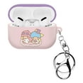 thumbnail image 1 of Sanrio AirPods Pro Case Key Ring Keychain Key Holder Hard PC Shell Strap Hole Cover - 2tone Little Twin Stars, 1 of 8