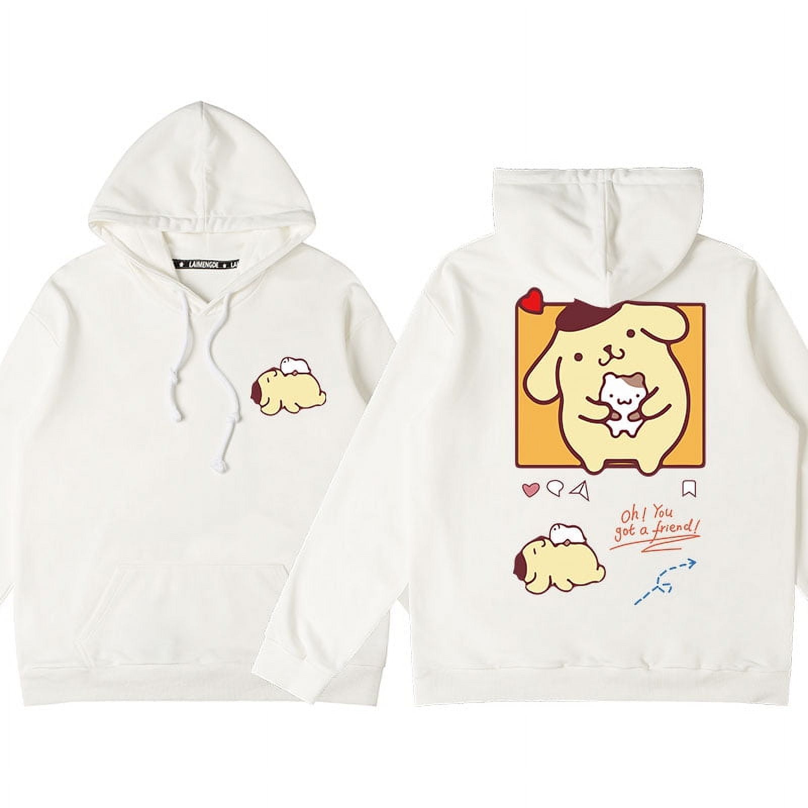 Sanrio Animation Coname Hoodie Woman 2024 New Pudding Dog Peripheral