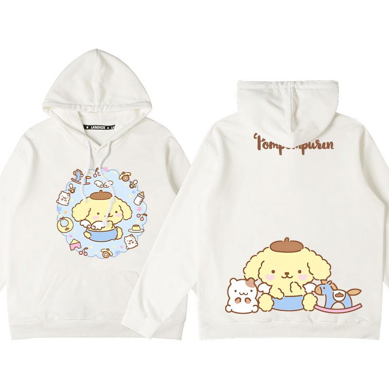 Sanrio Animation Coname Hoodie Woman 2024 New Pudding Dog Peripheral Coat Children Loose Autumn