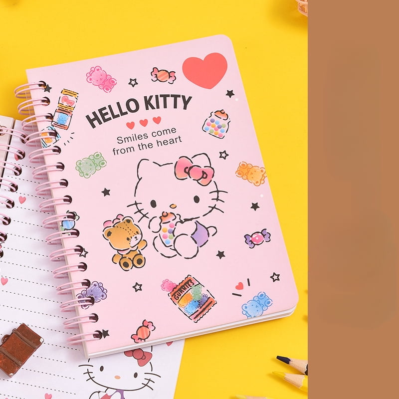 Sanrio Anime Cartoon Coil Notebook Hello Kitty Kuromi A5 Loose-leaf ...