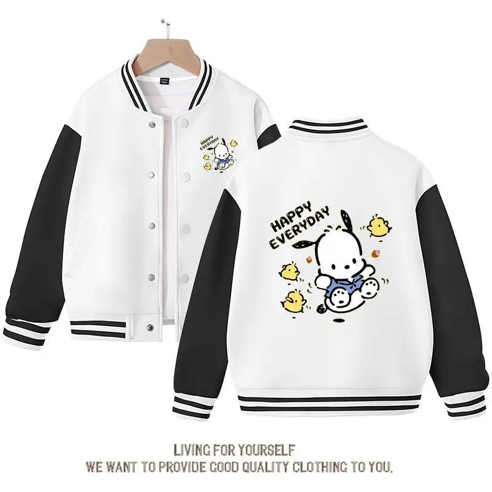 Sanrio Anime Cinnamoroll Baseball Uniform Jacket Kuromi Pochacco Spring