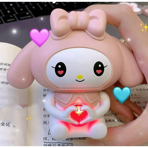 Sanrio Anime Confession Cinnamoroll Talking I Love You Kuromi Hello Kitty Valentine's Confession Gift Luminous Kawaii Sound Toys