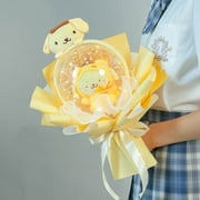 Sanrio Anime Cute Hello Kitty Cinnamoroll Kuromi Melody Pochacco Cartoon Plush Doll Bouquet Kawaii Valentine‘s Girls Xmas Gifts
