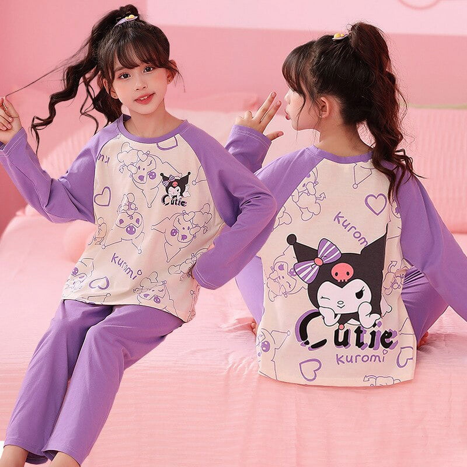 Sanrio Anime Hello Kitty Children Pajamas Set Kuromi My Melody ...