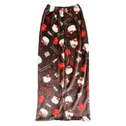 LISA LEE Sanrio Anime Hello Kitty Pajama Pants Coral Fleece Soft Trousers Women Casual Home Trousers Cartoon Kawaii Cute Couple Home Wear