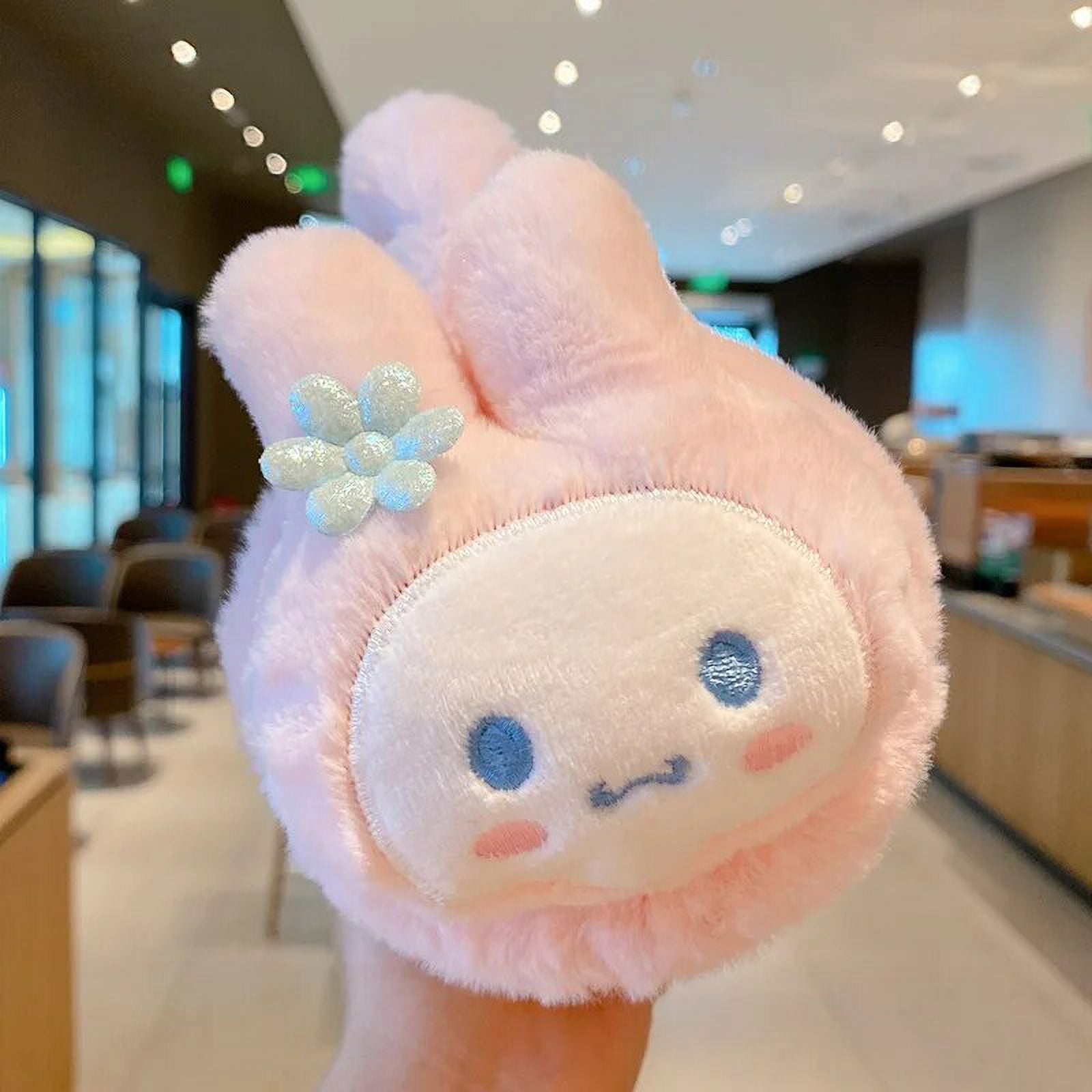 Sanrio Anime Hello kitty Earmuff Cute Cartoon Winter thickening Plush