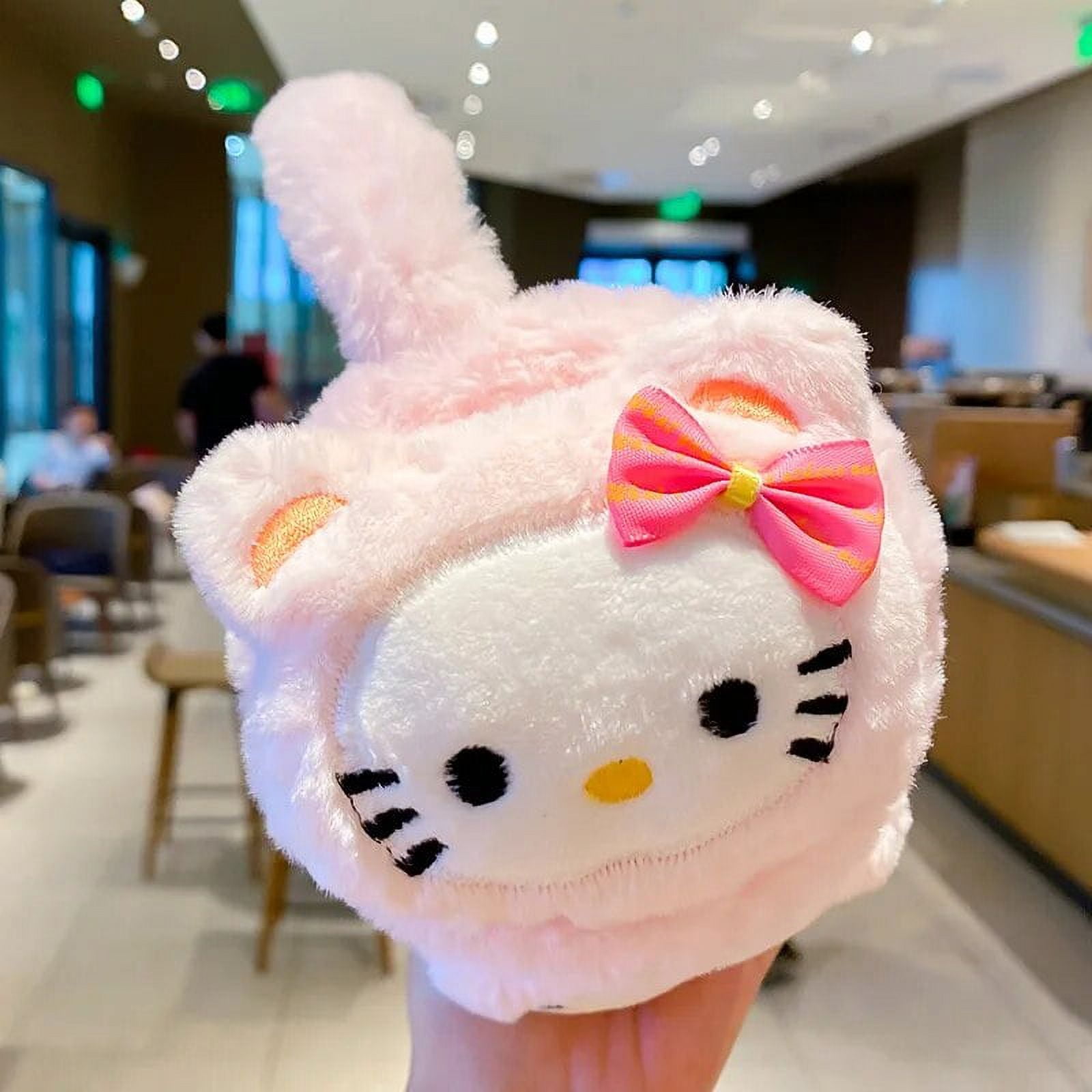 Sanrio Anime Hello kitty Earmuff Cute Cartoon Winter thickening Plush