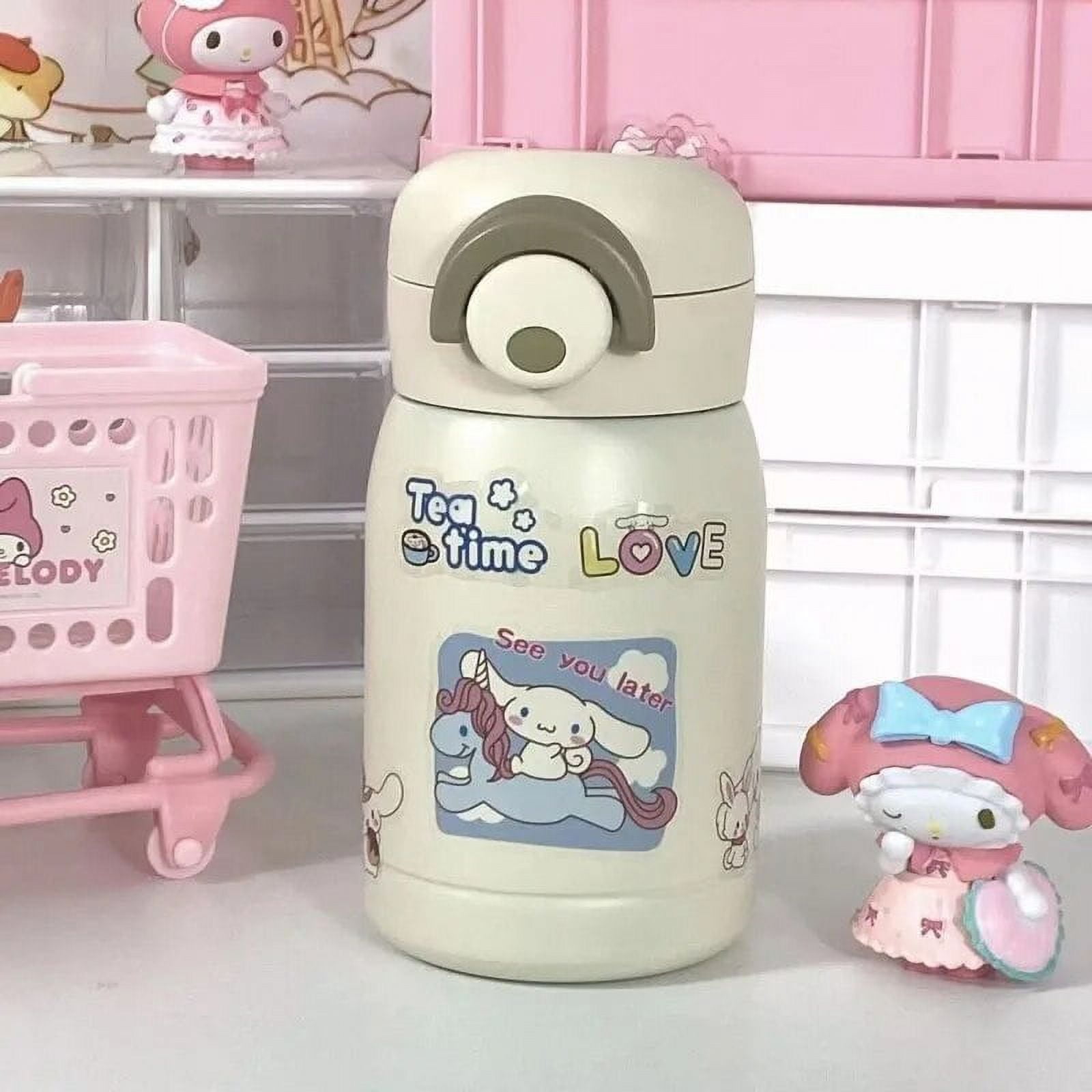 Sanrio Anime Kawaii Hello Kitty Portable 316 Stainless Steel Vacuum Cup ...