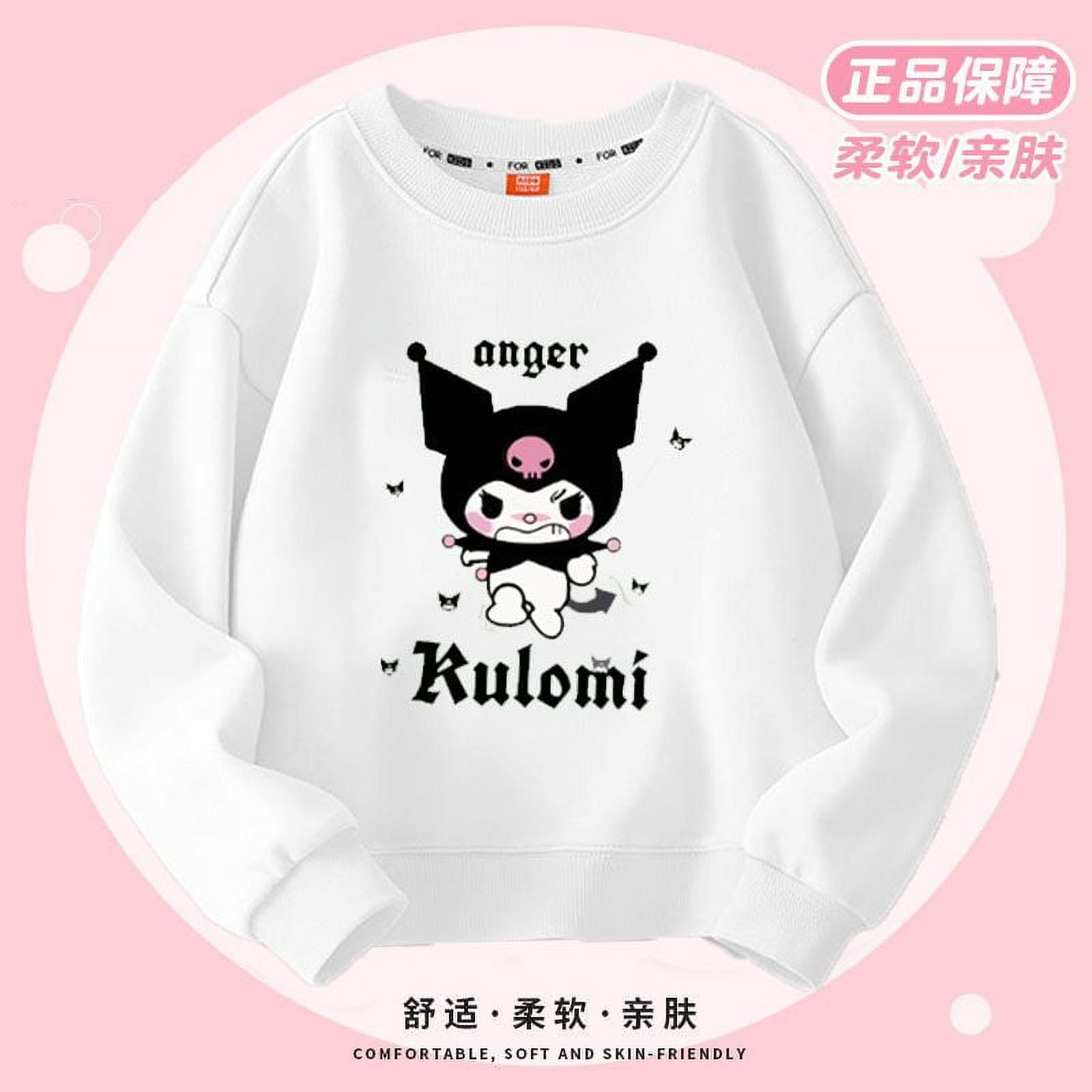 Sanrio Anime Kuromi Children Hoodie Cute Girl New Spring Autumn Sweater ...