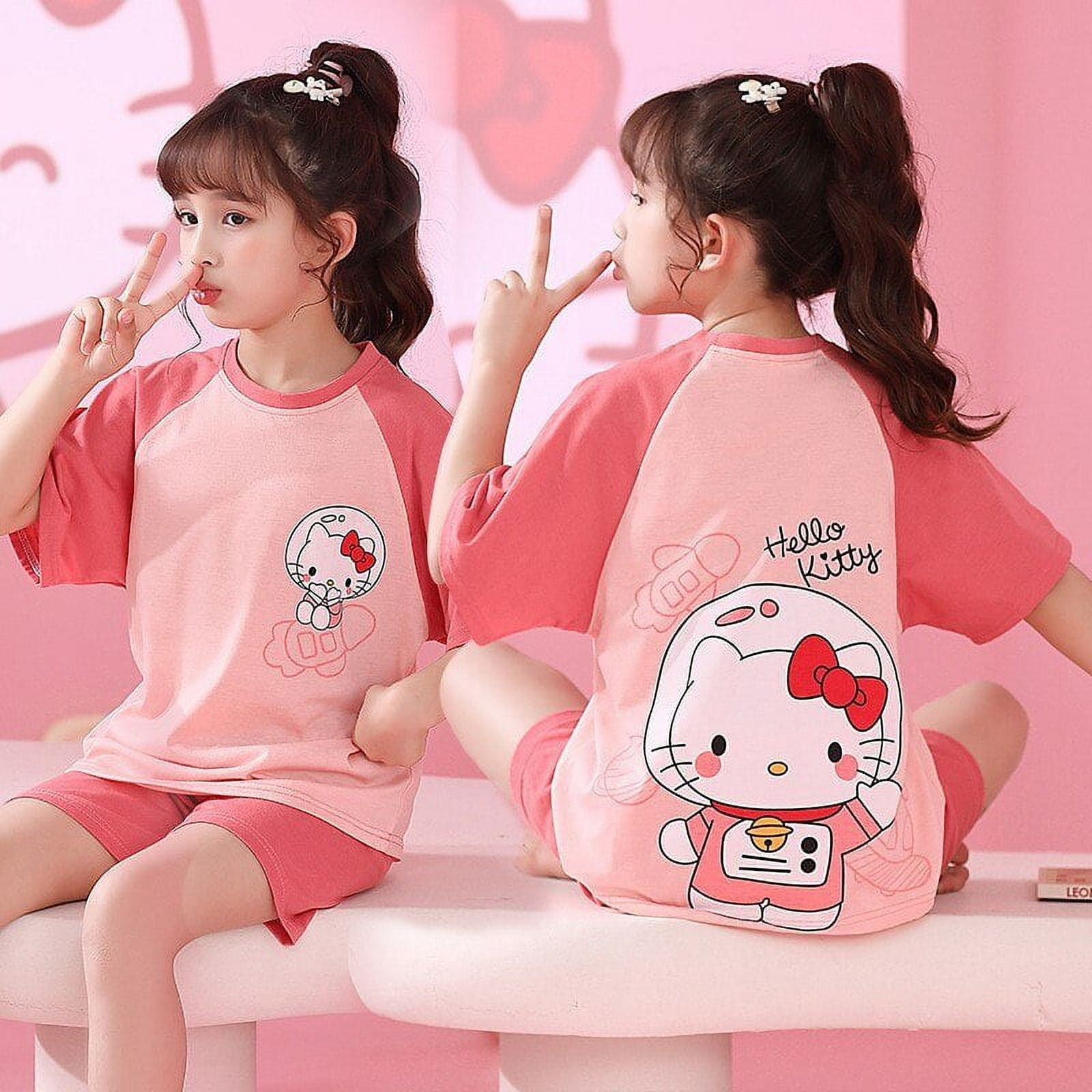 Sanrio Anime Melody Hello Kitty Cinnamoroll Kuromi Children Pajamas Girl Boy Short Sleeve T Shirt Shorts Suit Casual Clothing d829efbb bccb 46cb 8b15 7fdda96c6909.1b9fcf38d053ca6c97e2ccc0f36c7bc7