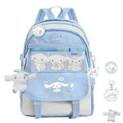 HANGGAODA TRADING Sanrio Anime Schoolbags Cinnamorol Large Capacity Computer Bags Simple All-match Travel Backpacks Student Shoulder Bags Handbags