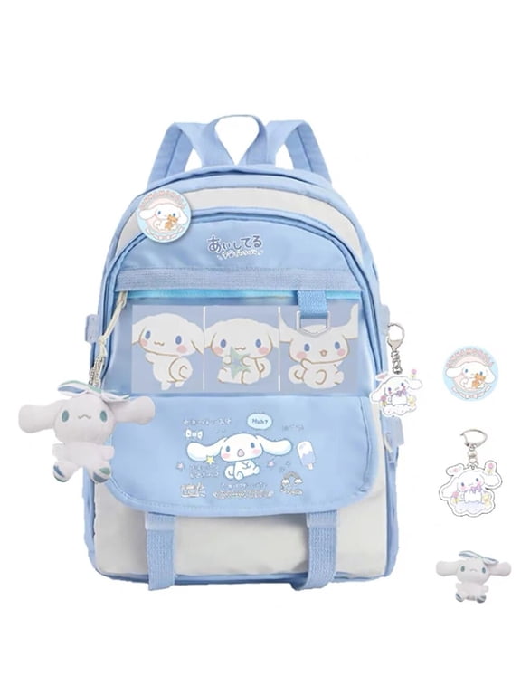 Sanrio Anime Schoolbags Cinnamorol Large Capacity Computer Bags Simple All-match Travel Backpacks Student Shoulder Bags Handbags