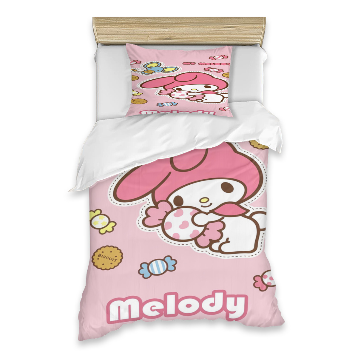 Sanrio Anime multisize printed duvet set twopiece single bed, youth