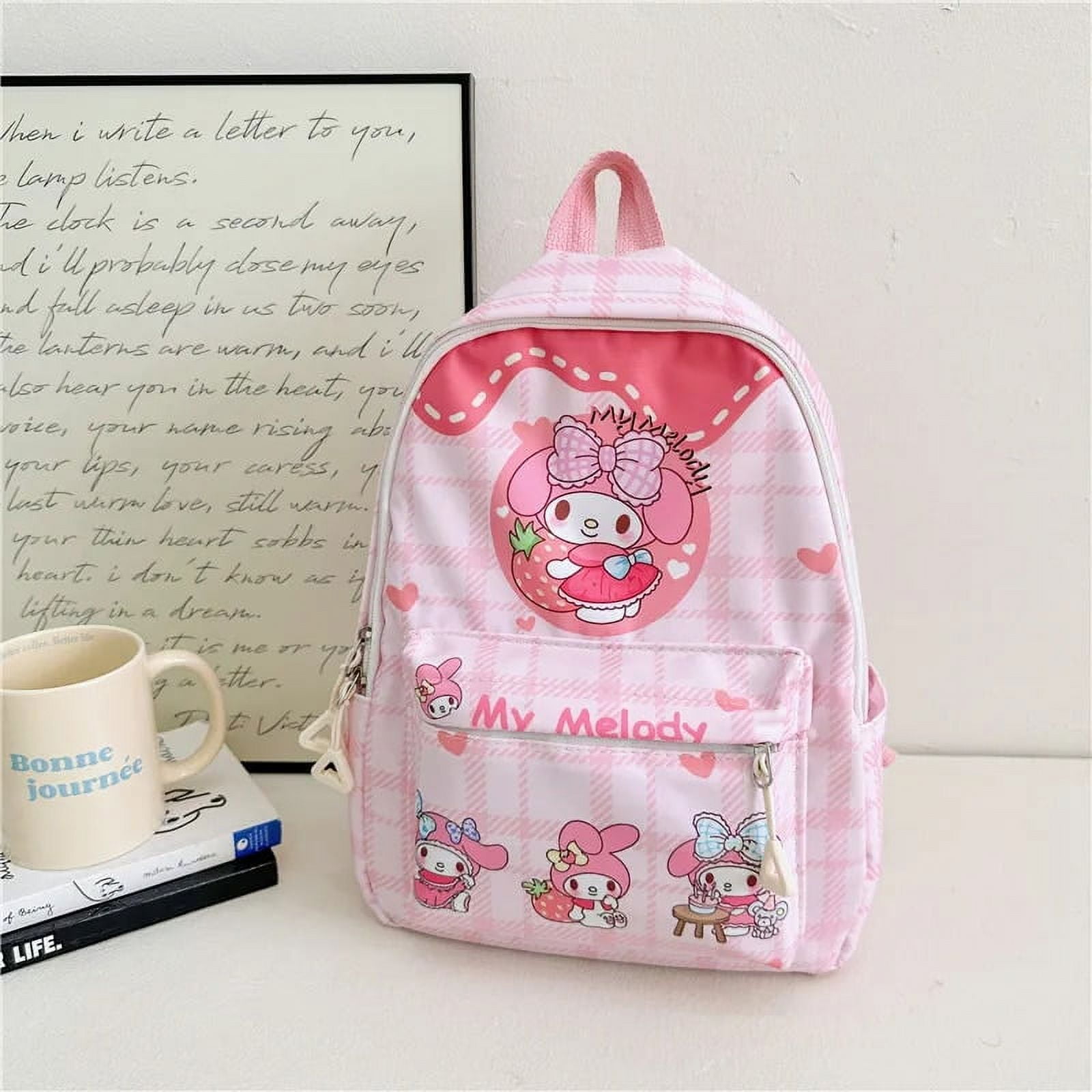 Sanrio Backpack My Melody Cinnamoroll Kuromi School Bag Large Capacity