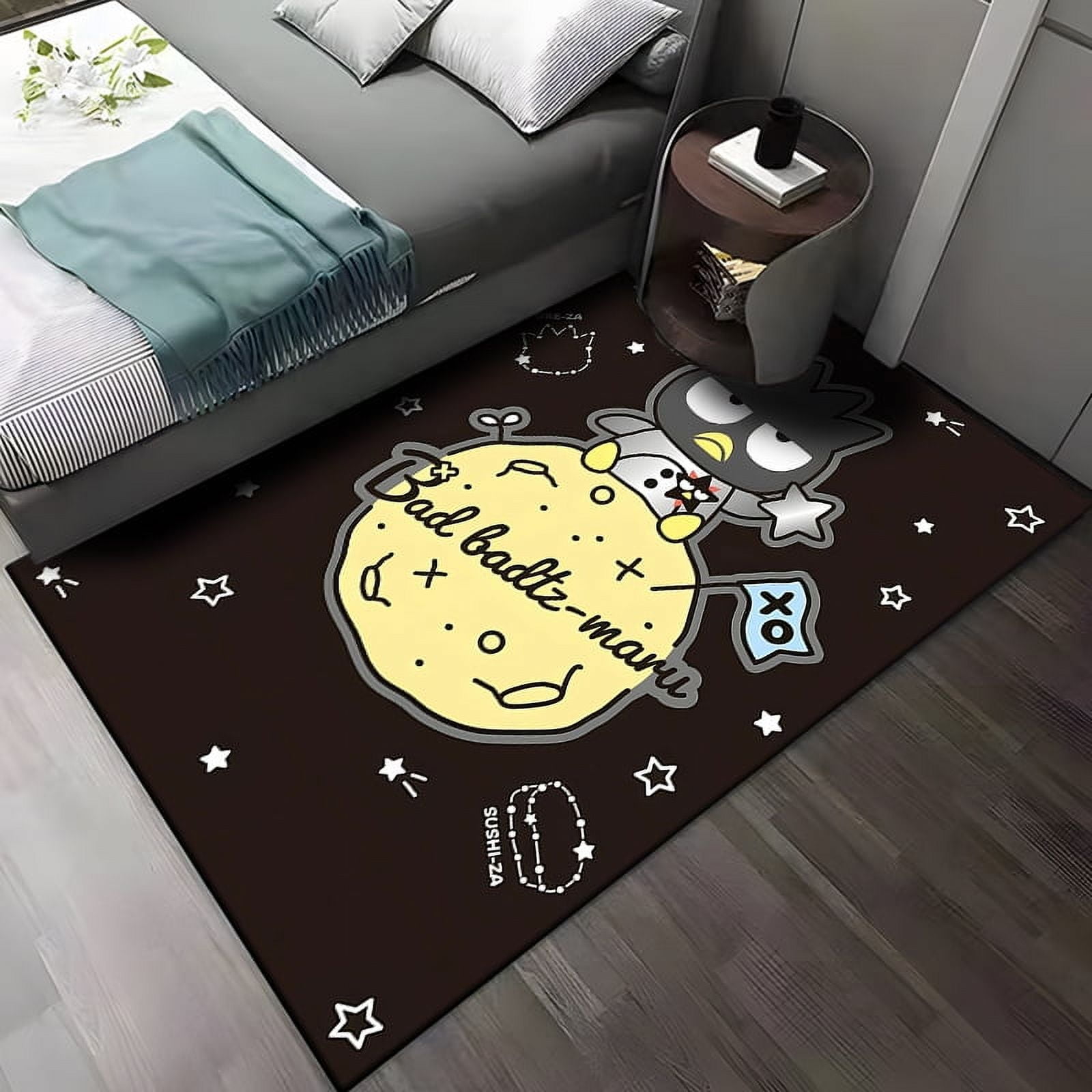 Bad Rug Design Sanrio Bad Badtz-Maru Pattern Rug Carpet for Living Room Bathroom Mat ...