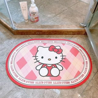 Sanrio Hello Kitty Rug Cartoon Cute Kt Floor Mat Memory Cotton Car Cushion  Door Mat Children Bathroom Non Slip Carpet Room Decor