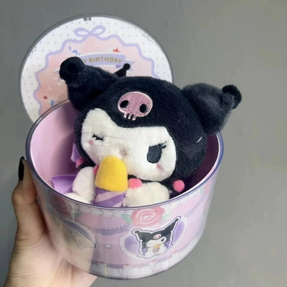 Sanrio Birthday Wishes Plush Blind Box Kulomi Melody Cinnamon Big Ears Pacha Dog Trendy Play Ornaments And Girls Gift Toy
